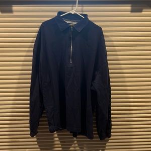 Eddie Bauer Ebtek 3xlt 1/4 zip shirt.  Heavy cotton Very nice. Blue.